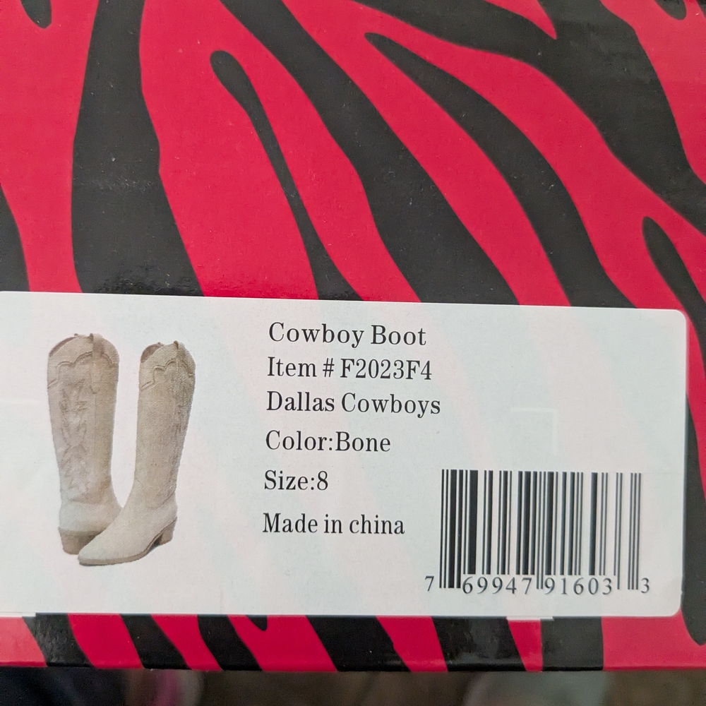 Dallas Cowboys Bone Cowboy Boots